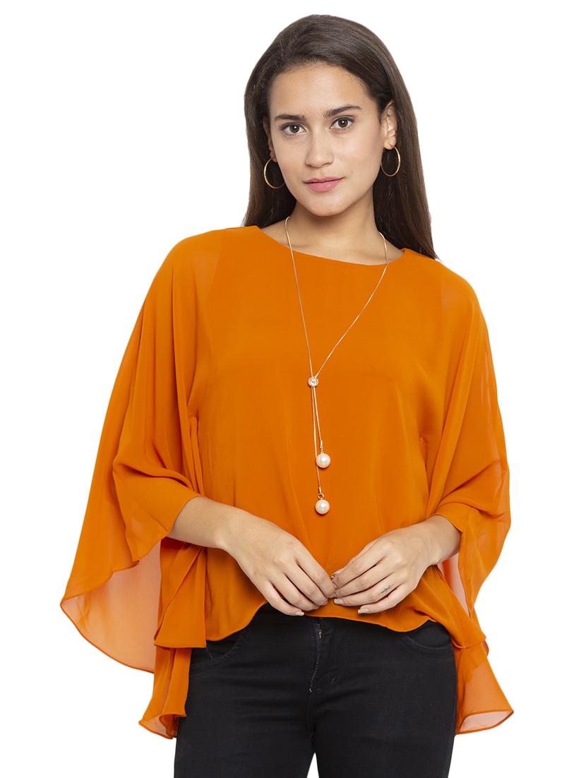 bell sleeved solid top  - 17801769 -  Zoom Image - 0