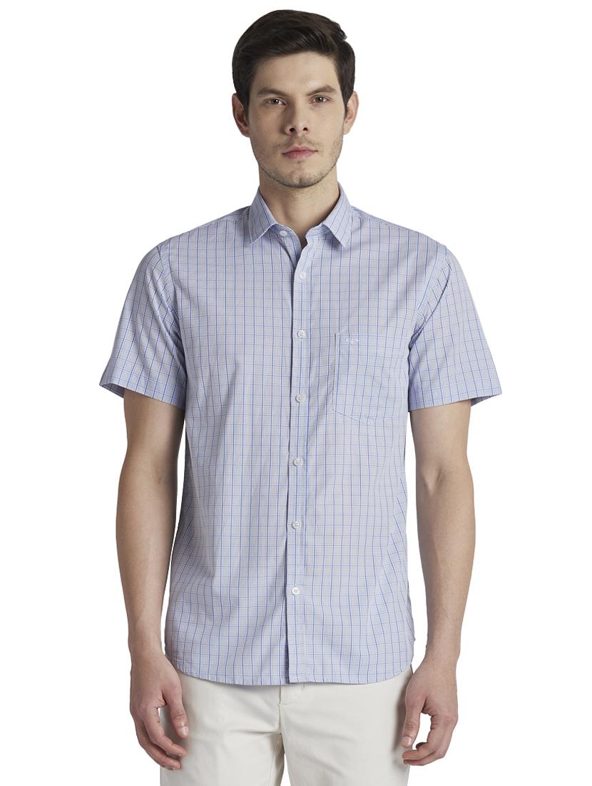 grey checkered casual shirt - 17801810 -  Zoom Image - 0