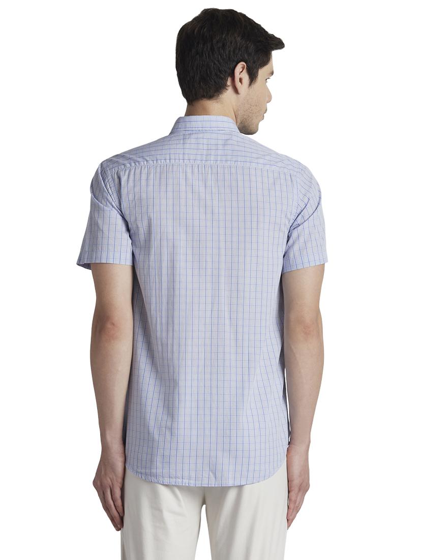 grey checkered casual shirt - 17801810 - Standard Image - 3