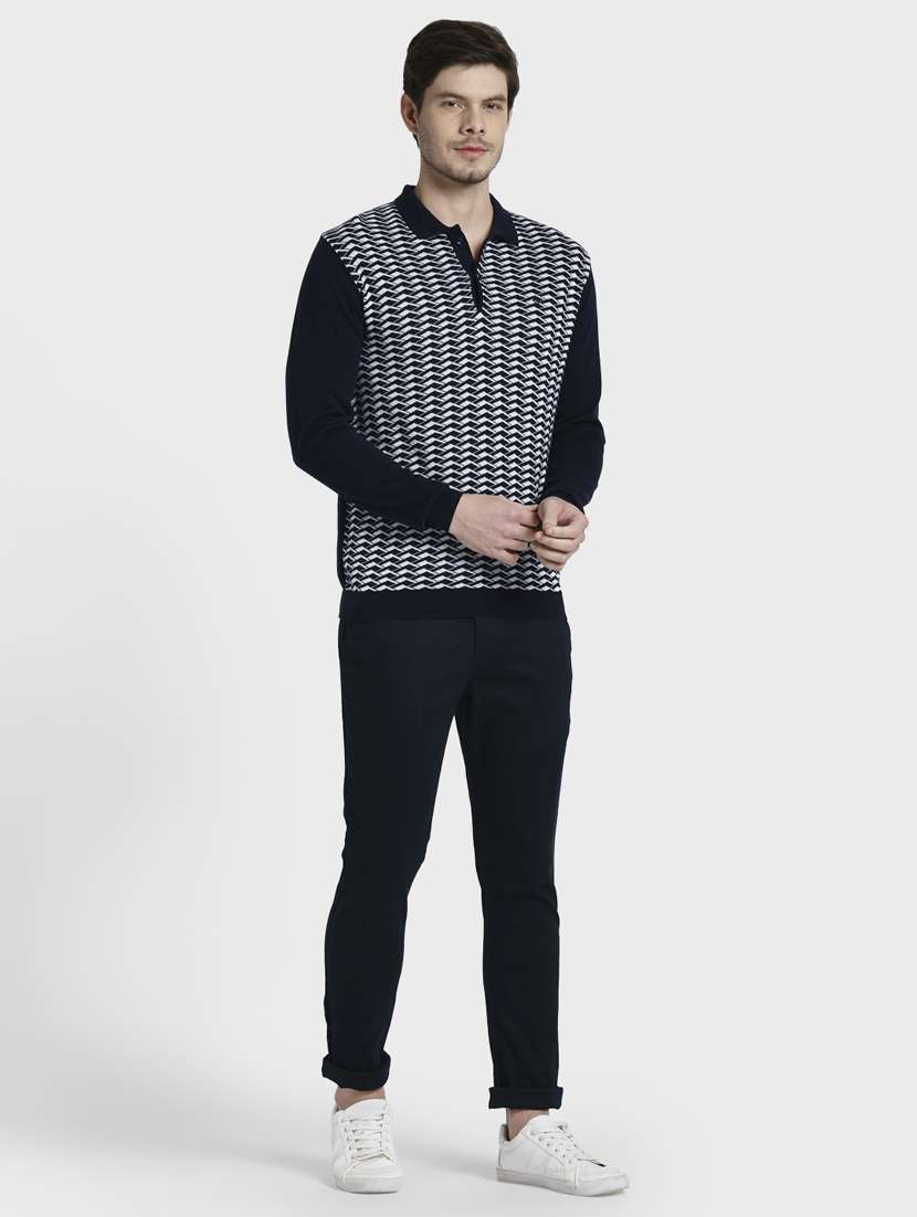 blue printed polo t-shirt - 17805498 - Standard Image - 3