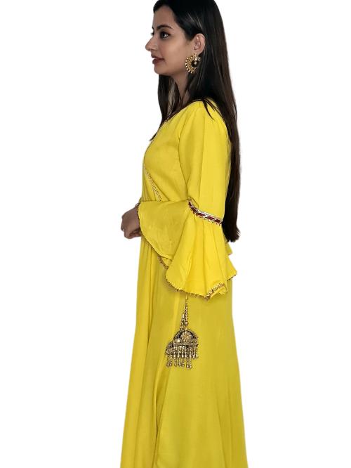 ethnic party wear solid embelleshed v - 17805780 - Standard Image - 5