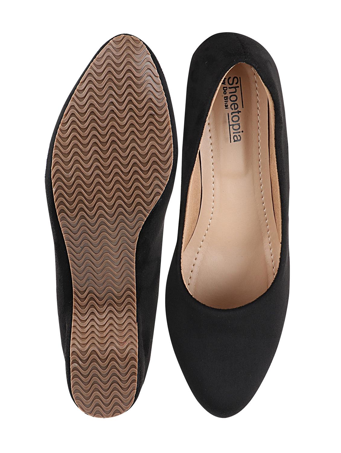 black suede slip on pumps - 17805791 - Standard Image - 3