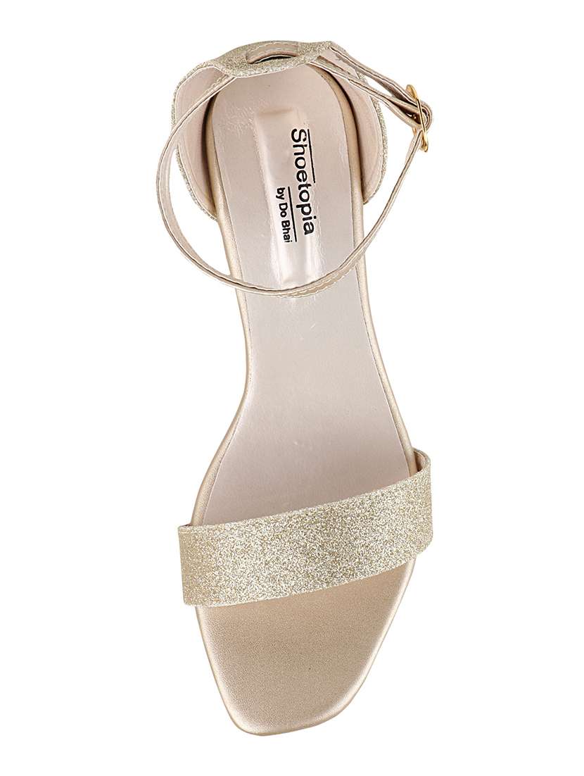 beige synthetic ankle strap sandals - 17805807 -  Standard Image - 3