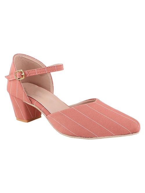 pink synthetic ankle strap sandals - 17805822 - Standard Image - 0