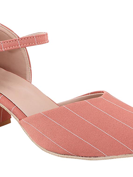 pink synthetic ankle strap sandals - 17805822 - Standard Image - 3