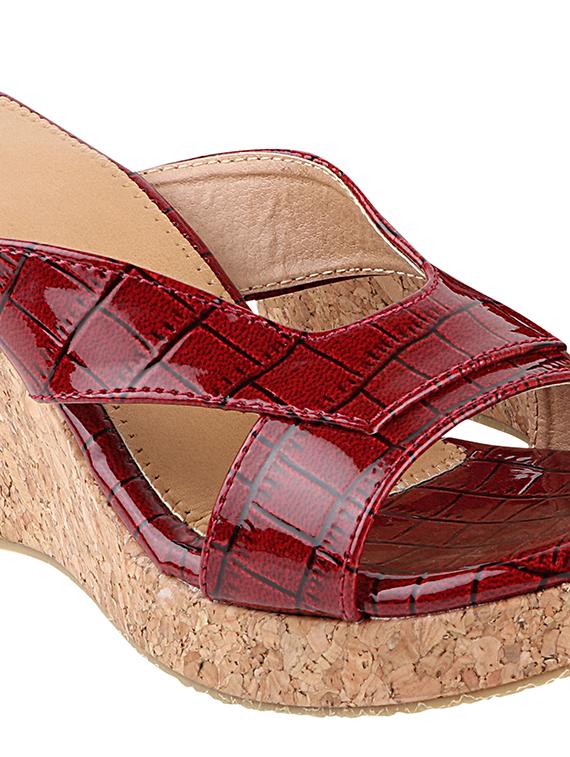 women yellow textured heels - 17805854 - Standard Image - 3
