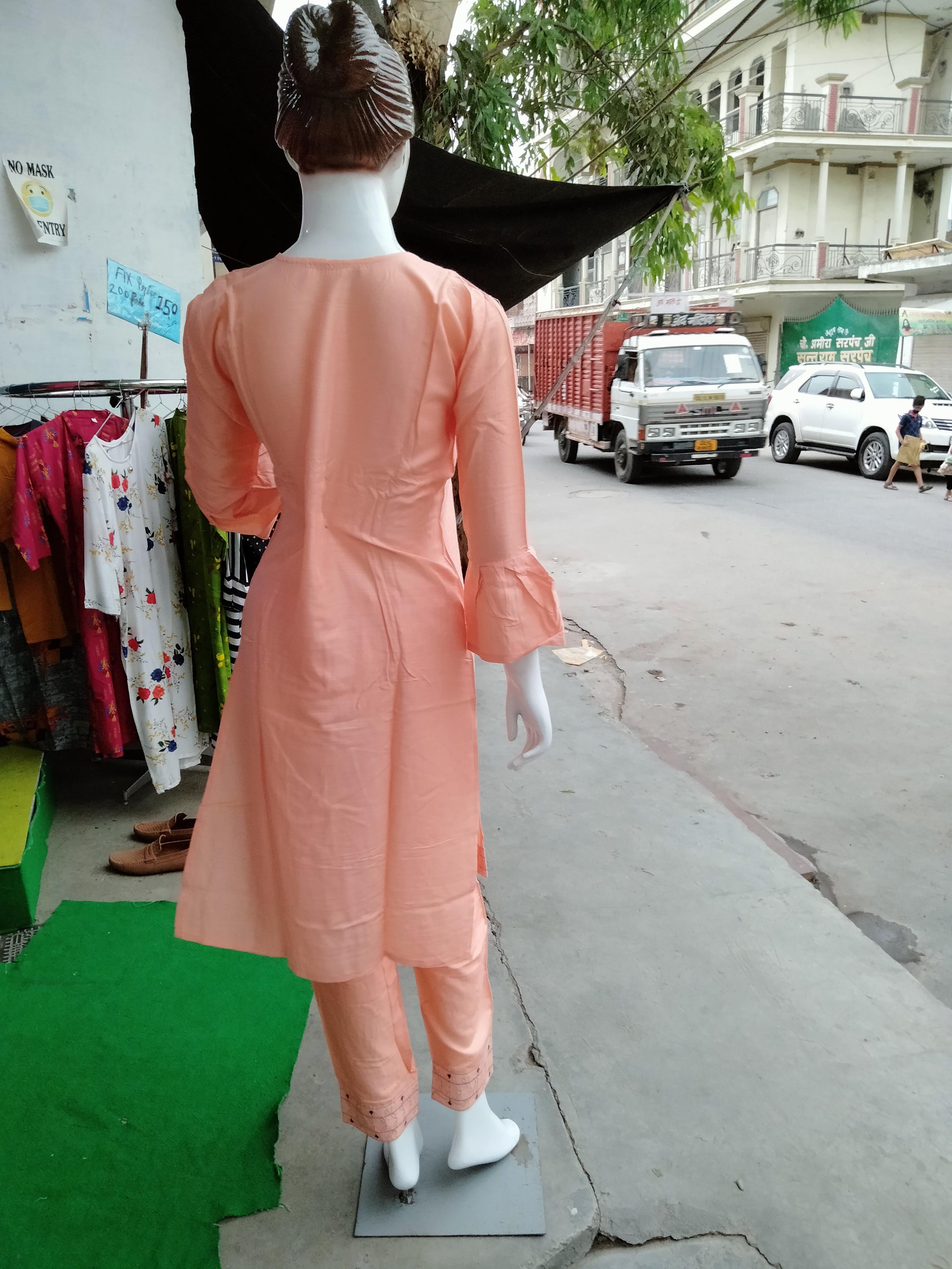 orange cotton palazzo - 17806050 - Zoom Image - 0