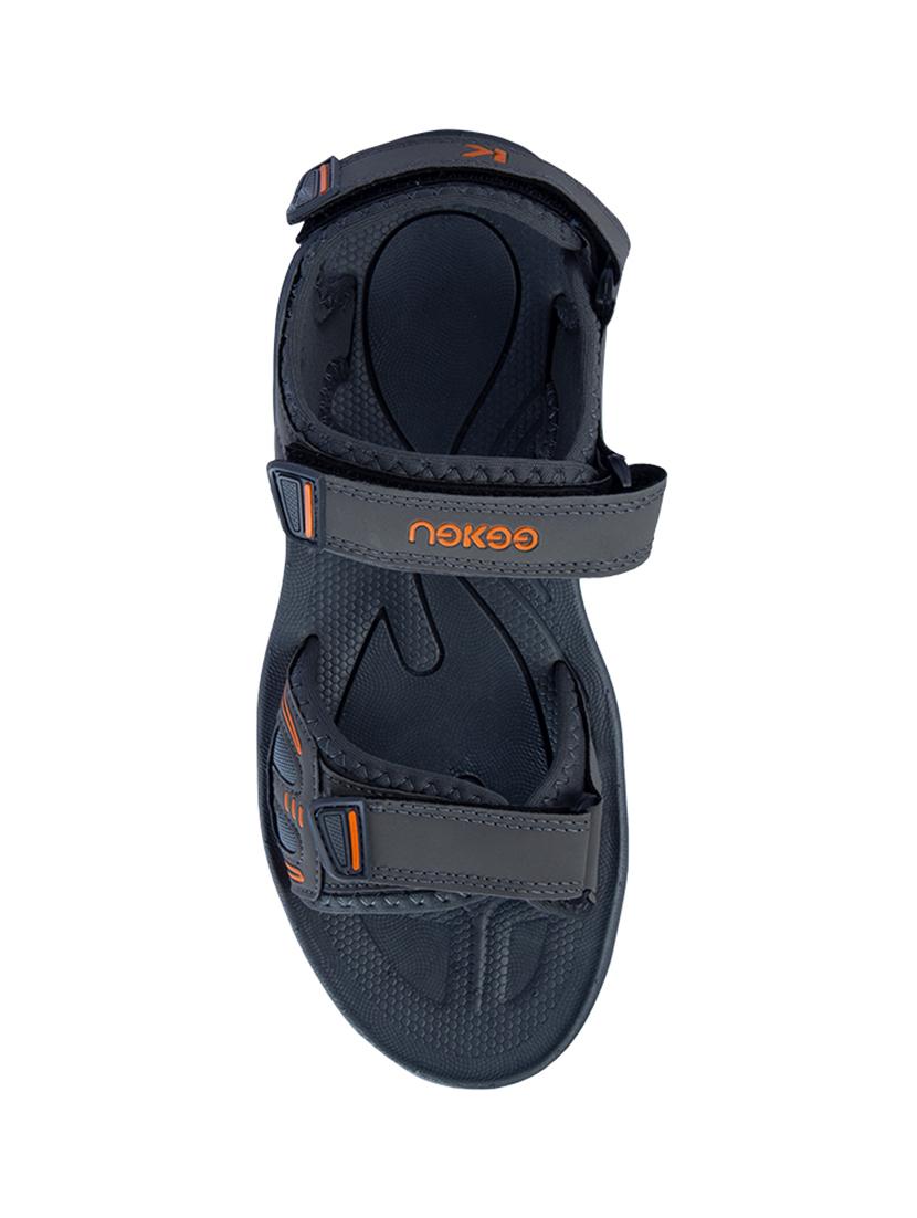 grey fabric back strap floaters - 17806094 - Standard Image - 5