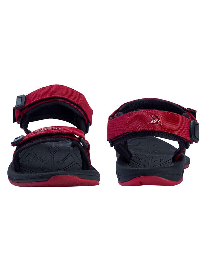 maroon fabric back strap floaters - 17806098 -  Standard Image - 3