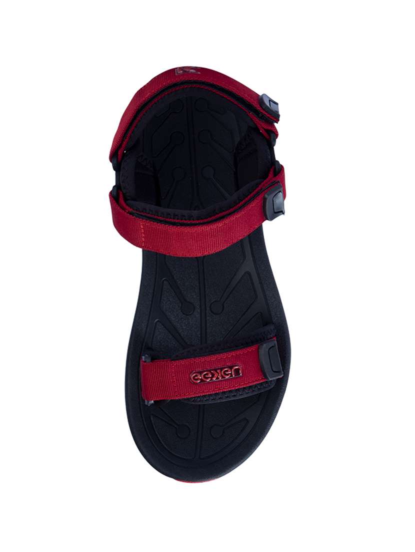 maroon fabric back strap floaters - 17806098 -  Standard Image - 5