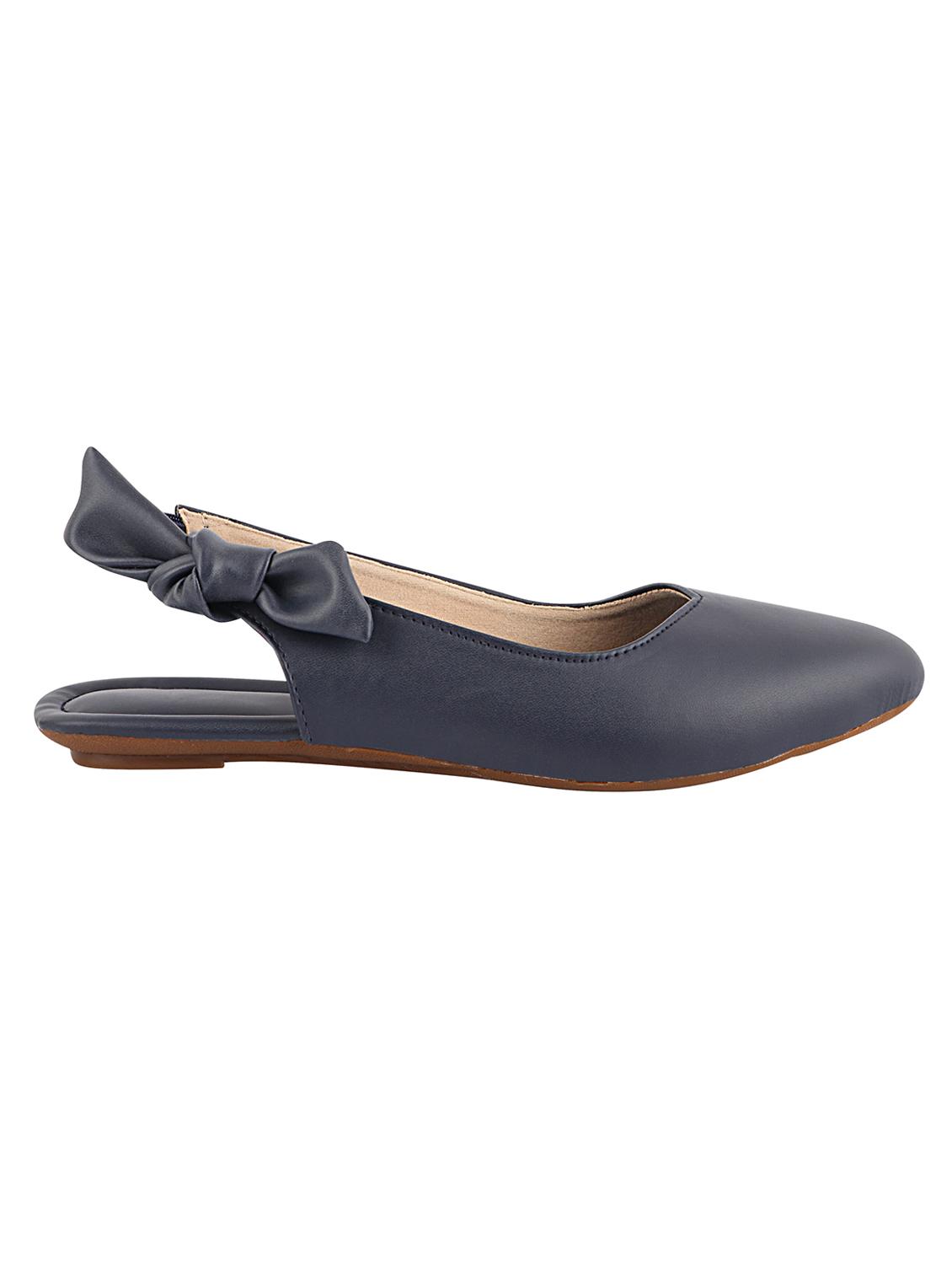 blue back strap solid flats - 17806241 -  Zoom Image - 0