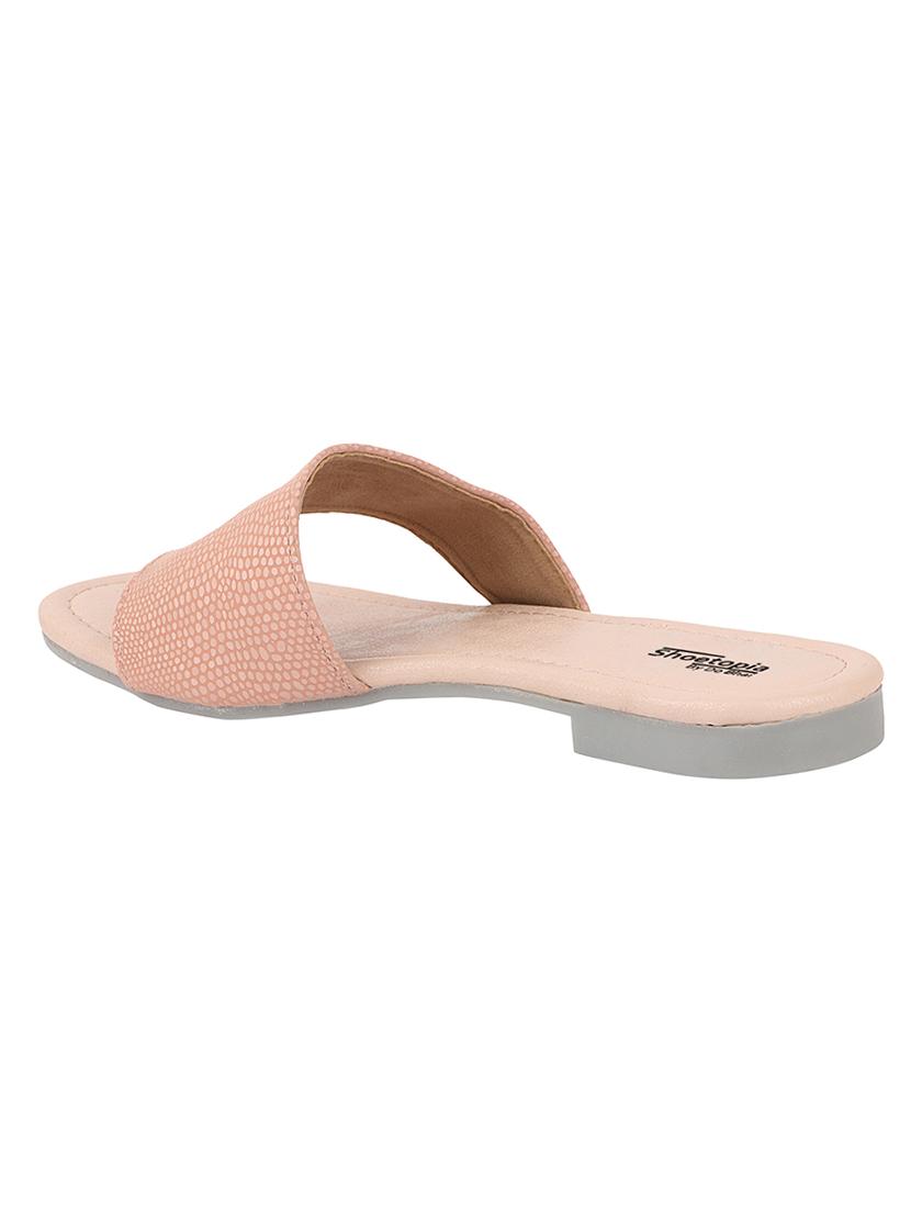 pink synthetic slip on sandals - 17806253 - Standard Image - 3