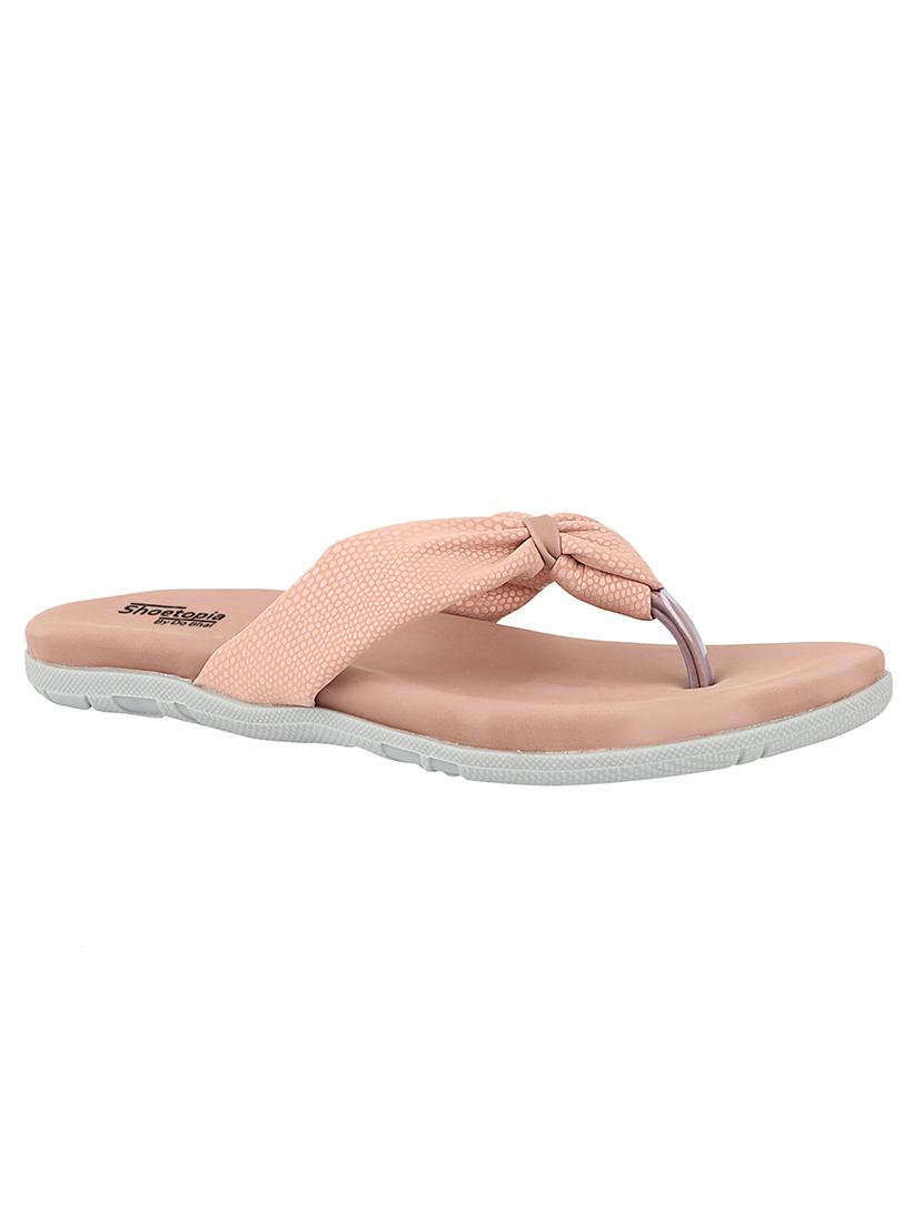 pink synthetic toe separator sandals - 17806256 - Zoom Image - 0
