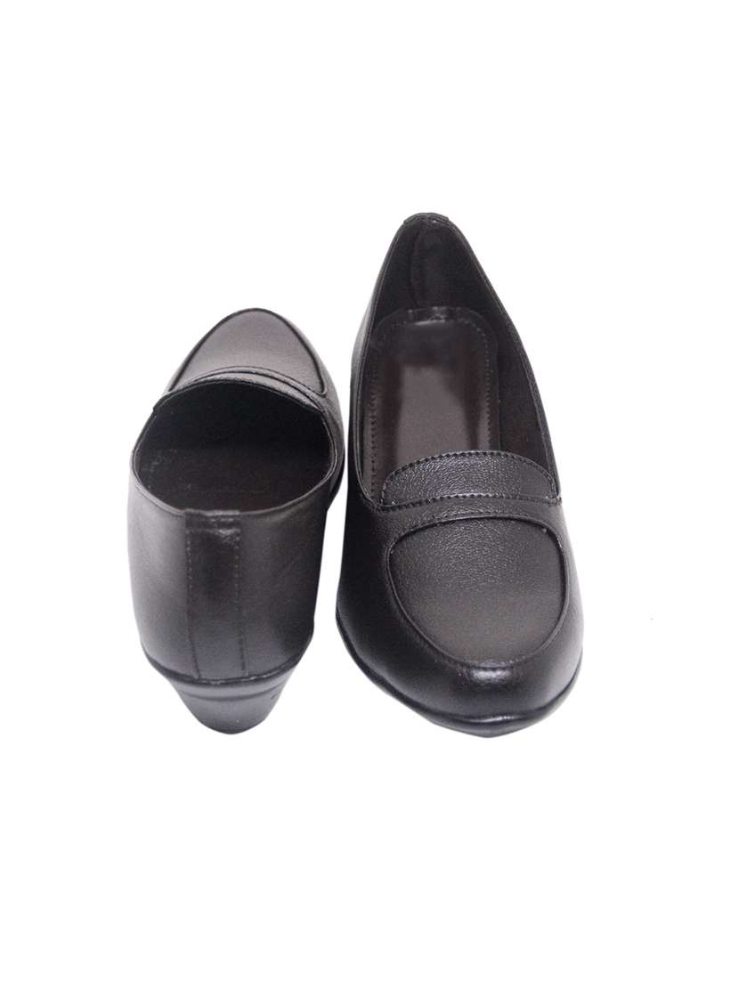 brown synthetic slip on formal shoes - 17807018 -  Standard Image - 3