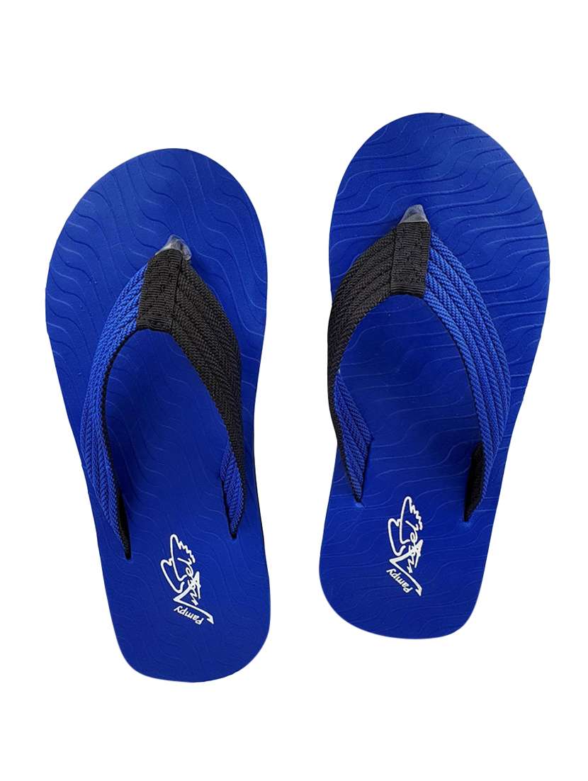 blue rubber toe separator flip flops - 17807151 -  Zoom Image - 0