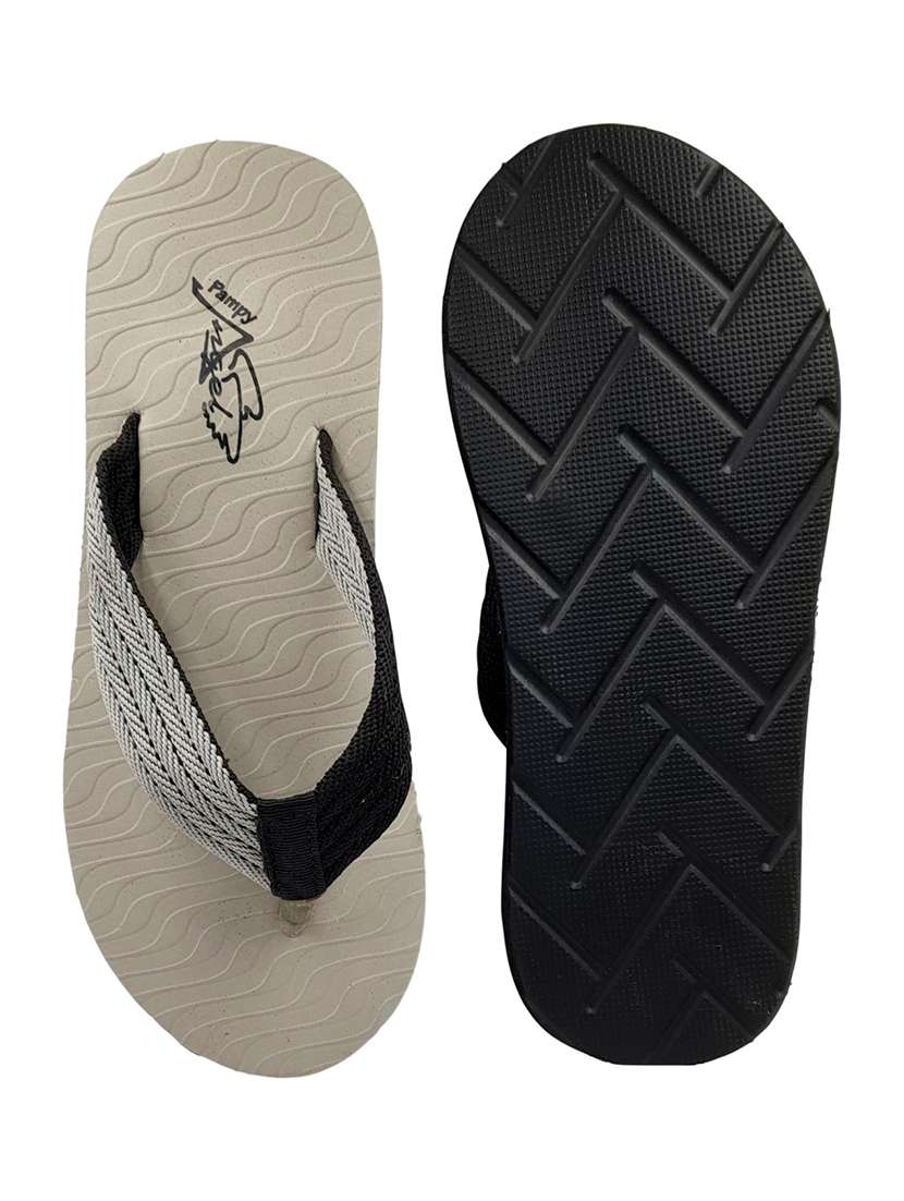 grey rubber toe separator flip flops - 17807154 - Standard Image - 3