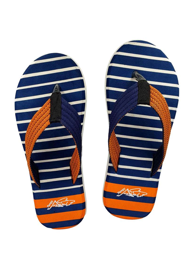 orange rubber toe separator flip flops - 17807161 - Zoom Image - 0