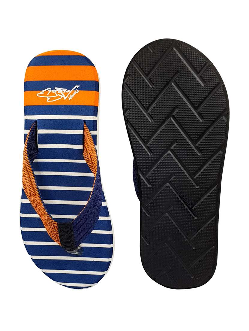orange rubber toe separator flip flops - 17807161 - Standard Image - 3