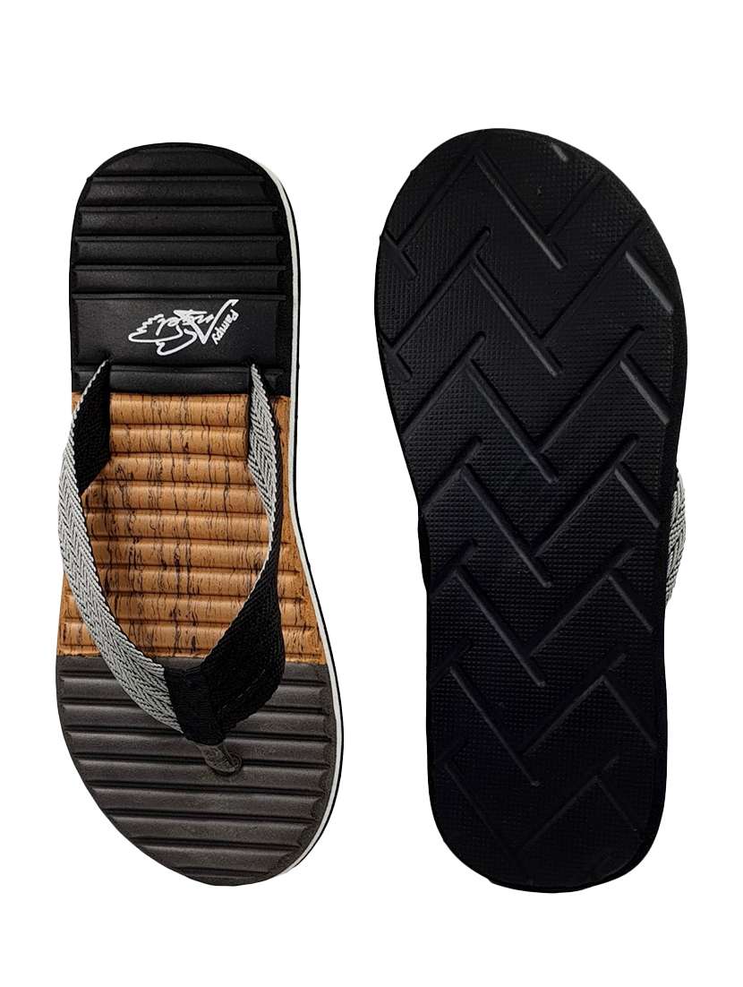 grey rubber toe separator flip flops - 17807163 - Standard Image - 3