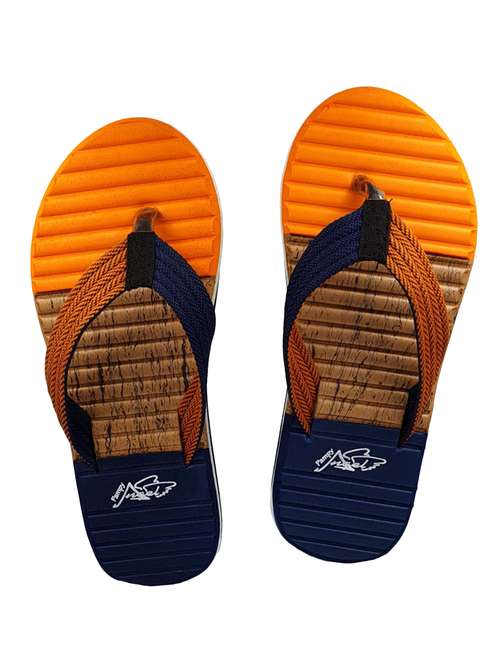 orange rubber toe separator flip flops - 17807164 -  Standard Image - 0