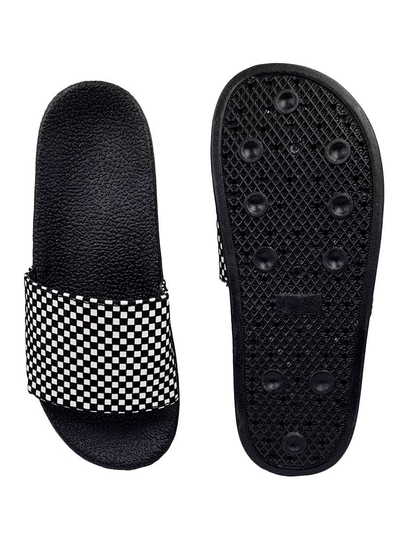 black slip on flip flop - 17807188 - Standard Image - 3