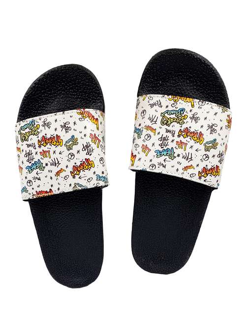 white slip on  flip flop - 17807189 -  Standard Image - 0