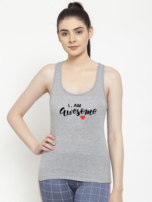 racer back graphic tank top - 17807292 - Standard Image - 0