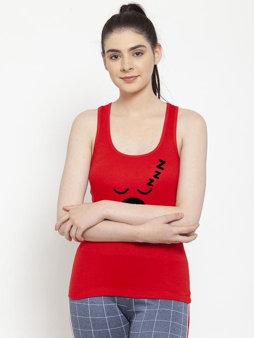 racer back graphic tank top - 17807310 - Standard Image - 0