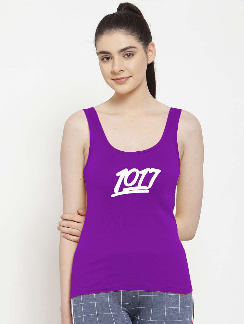 scoop neck graphic tank top  - 17807368 -  Zoom Image - 0