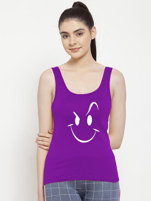 scoop neck graphic tank top - 17807390 - Standard Image - 0