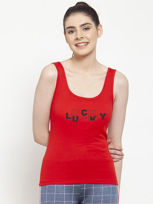 scoop neck graphic tank top - 17807403 - Standard Image - 0