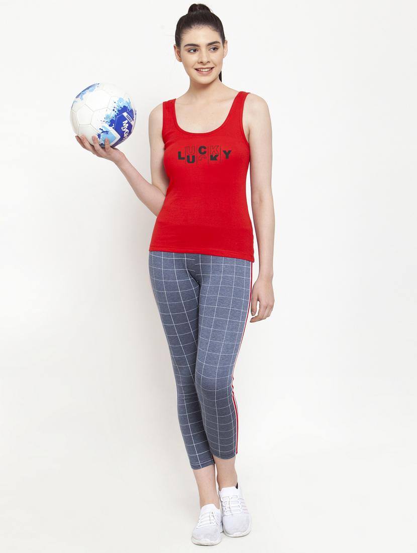 scoop neck graphic tank top - 17807403 - Standard Image - 3