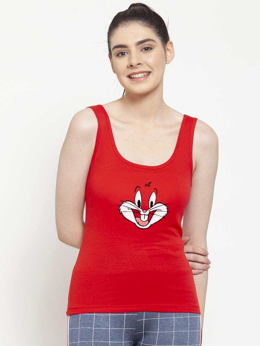 women's tank top shoulder strap top - 17807436 -  Zoom Image - 0
