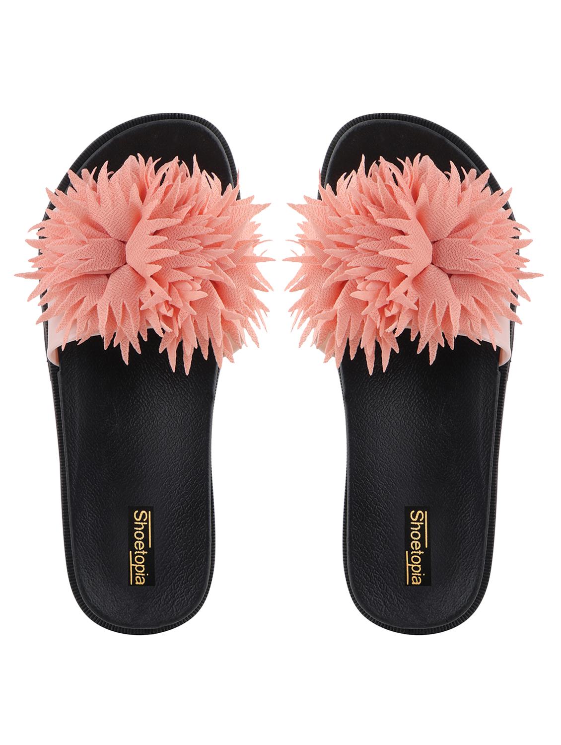 pink synthetic slippers flip flops - 17808262 - Zoom Image - 0