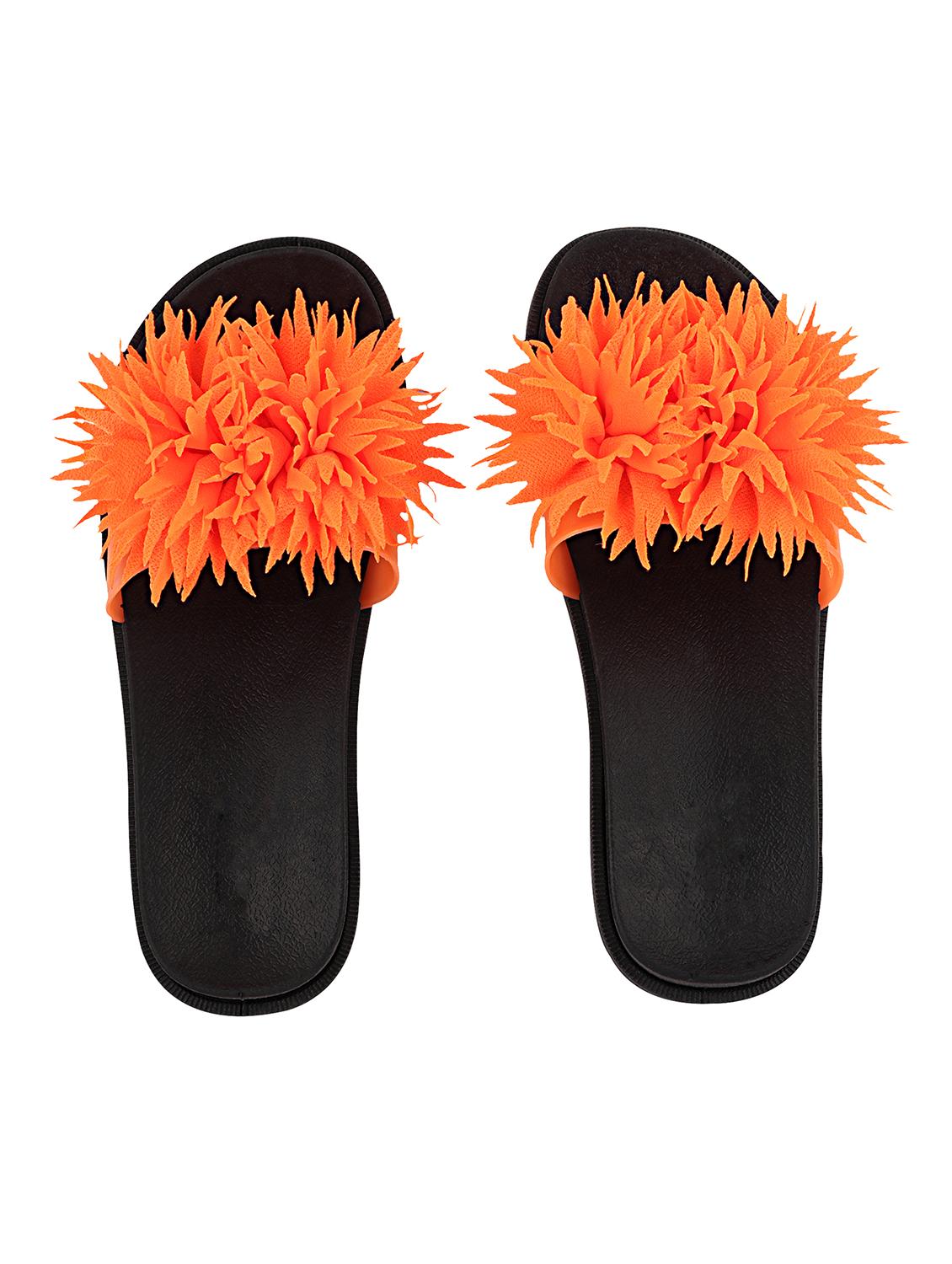 orange synthetic slippers flip flops - 17808263 - Zoom Image - 0