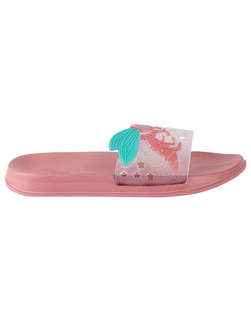 pink synthetic slides flip flops - 17808267 - Standard Image - 0