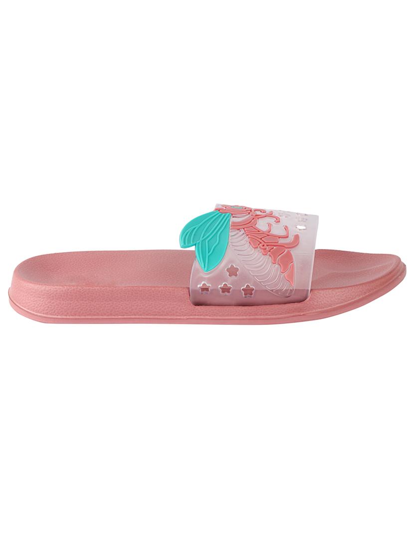 pink synthetic slides flip flops - 17808267 - Zoom Image - 0