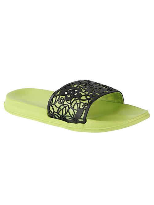 green synthetic slides flip flops - 17808271 -  Standard Image - 0
