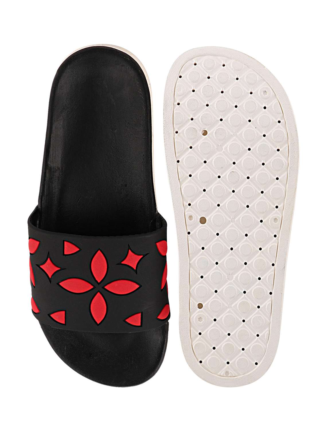 black slip on   flip flop - 17808297 -  Standard Image - 3