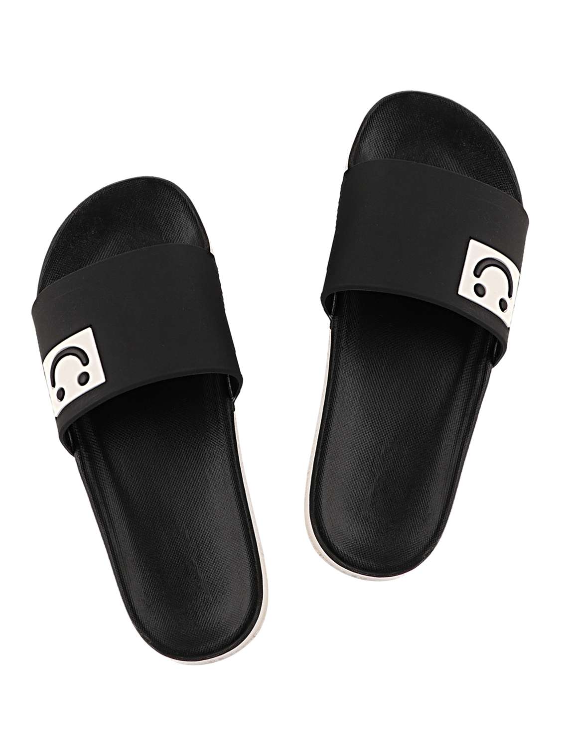 black slip on slides - 17808307 - Zoom Image - 0