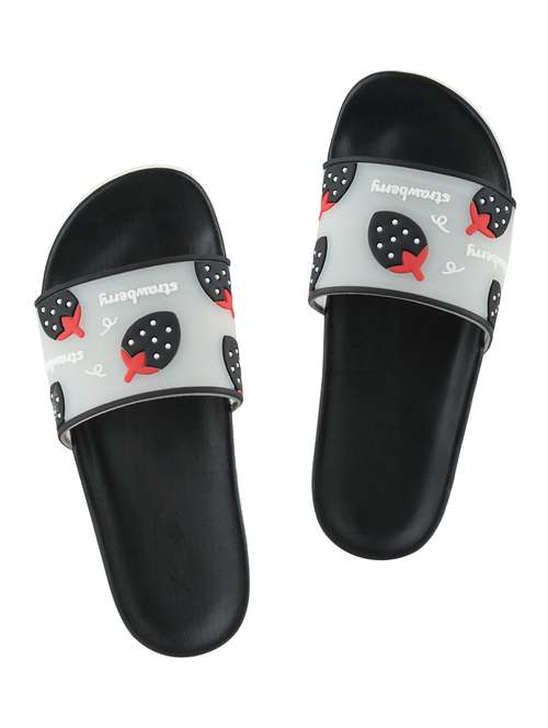 black slip on flip flop - 17808319 - Standard Image - 0