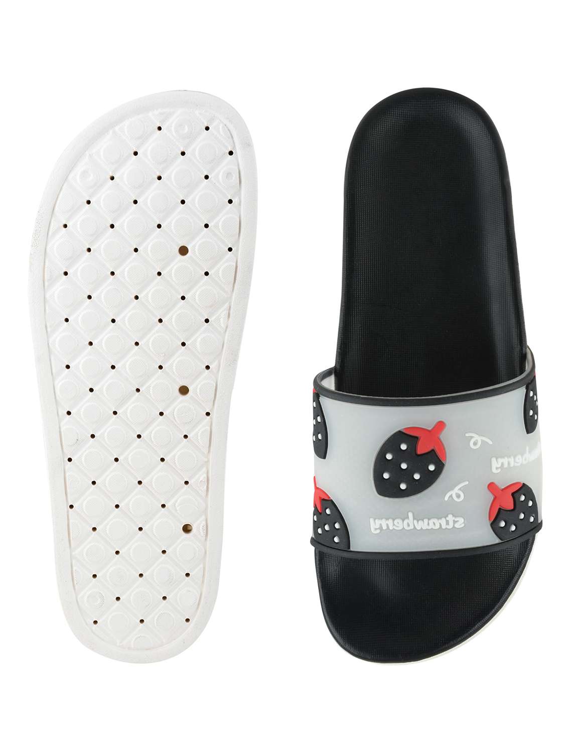 black slip on flip flop - 17808319 - Standard Image - 3