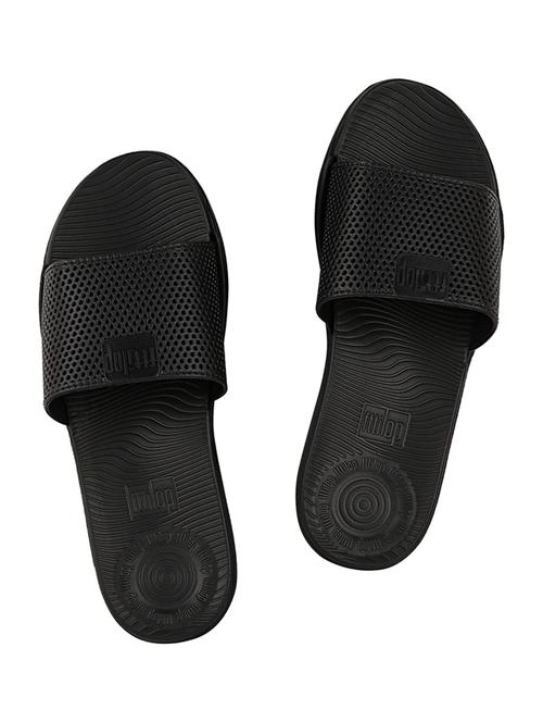 black  slip on slides - 17808326 -  Standard Image - 0