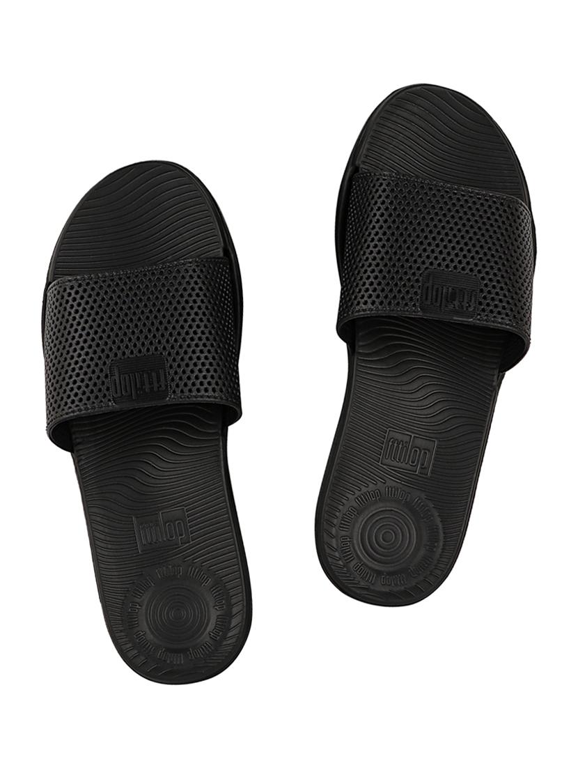 black  slip on slides - 17808326 -  Zoom Image - 0