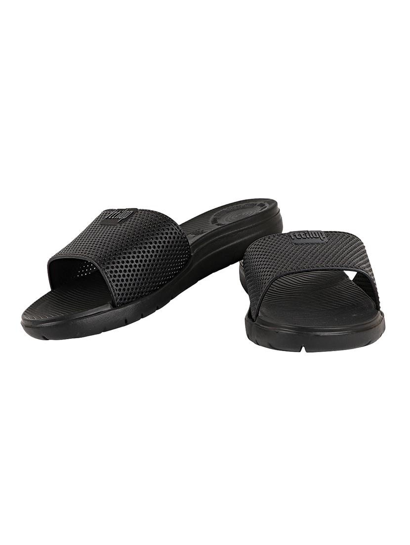 black slip on slides - 17808326 - Standard Image - 3