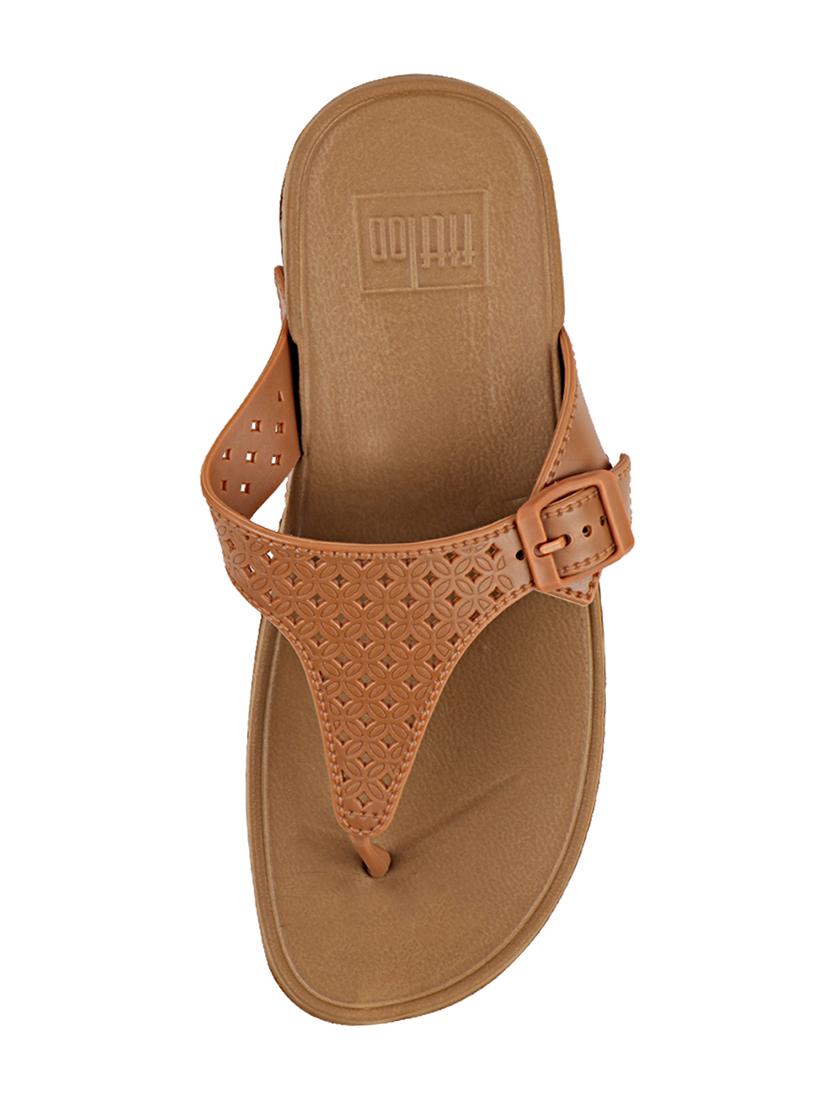 tan toe separator flip flop - 17808341 - Standard Image - 3