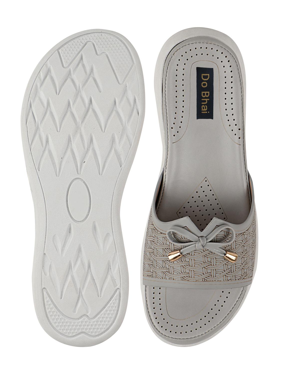 grey synthetic slip on sandals - 17809584 - Standard Image - 3