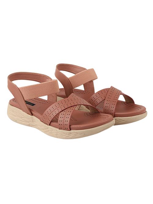 pink synthetic slip on sandals - 17809590 - Standard Image - 0