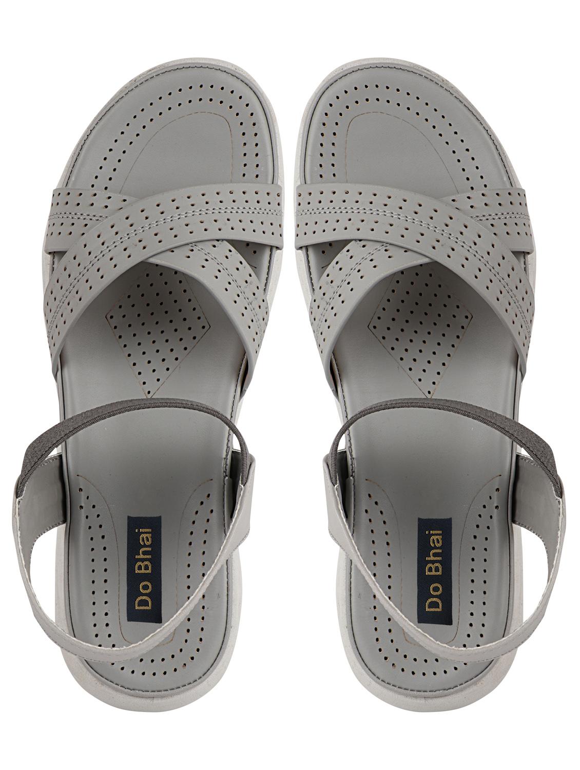 grey synthetic slip on sandals - 17809591 - Standard Image - 3