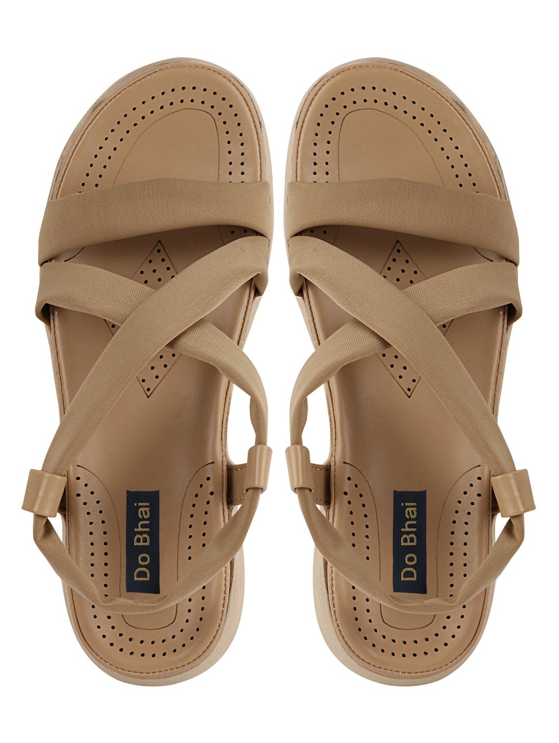 tan synthetic slip on sandals - 17809593 - Standard Image - 3
